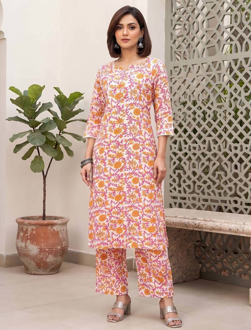 Multicolor printed co-ord set for women