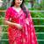 Pink pink woven design silk blend chanderi sarees