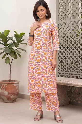 Multicolor printed co-ord set for women