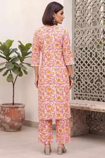 Multicolor printed co-ord set for women