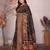 Black woven design pashmina silk weaving saree with unstitched blouse piece