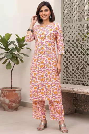 Multicolor printed co-ord set for women