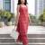 Pink printed co-ord set for women