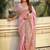 Lavender ethnic motifs woven design pashmina silk kashmiri work saree