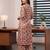 Cream printed co-ord set for women