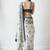 White floral silk blend saree