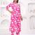 Pink printed cotton co-ord set for women