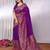 Purple purple viscose rayon sarees
