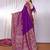 Purple purple viscose rayon sarees