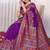 Purple purple viscose rayon sarees