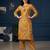 Orange printed co-ord set for women