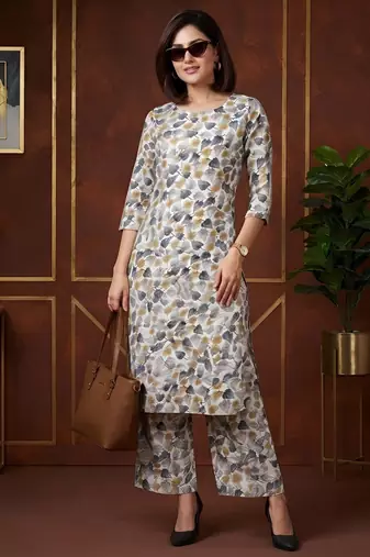 Multicolor printed co-ord set for women