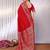 Red red rich zari woven kalamkari motifs saree