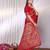 Red red rich zari woven kalamkari motifs saree