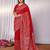 Red red rich zari woven kalamkari motifs saree