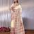 Off white off white viscose rayon sarees