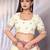 Off white off white viscose rayon sarees