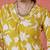 Yellow printed cotton co-ord set for women