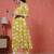 Yellow printed cotton co-ord set for women