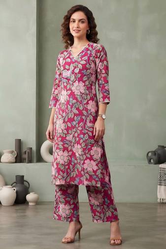 Multicolor printed co-ord set for women