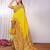 Yellow embellished zari saree