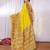 Yellow embellished zari saree