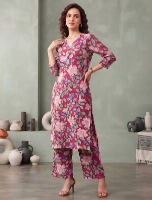 Multicolor printed co-ord set for women 4