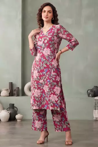 Multicolor printed co-ord set for women