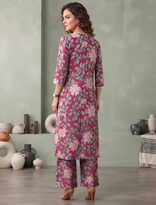 Multicolor printed co-ord set for women 5