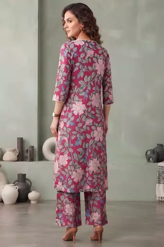 Multicolor printed co-ord set for women