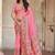 Pink embellished zari saree
