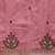 Pink ethnic motif embroidered zari woven saree