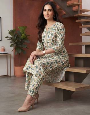 Multicolor printed co-ord set for women 1