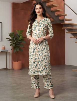 Multicolor printed co-ord set for women 4