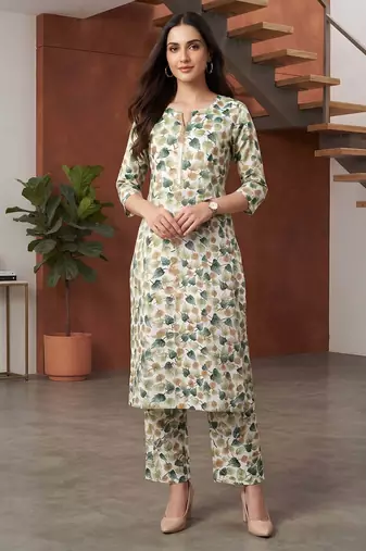 Multicolor printed co-ord set for women