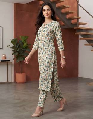 Multicolor printed co-ord set for women 5