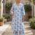 Off white printed co-ord set for women
