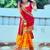 Pink bandhani embroidered pure chiffon bandhani saree