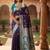 Purple paisley zari art silk banarasi saree
