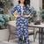 Blue printed co-ord set for women