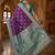 Purple woven design zari art silk banarasi saree
