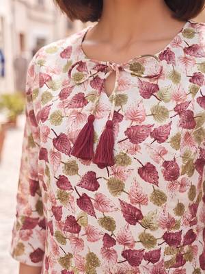 Pink printed co-ord set for women 4
