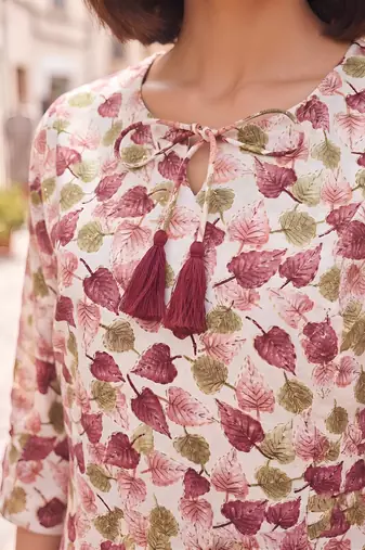 Pink printed co-ord set for women