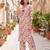 Pink printed co-ord set for women