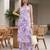 Purple printed  co-ords set for women