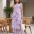Purple printed  co-ords set for women