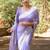 Lavender ethnic woven design zari banarasi saree