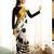 White polka dot satin designer bagh saree