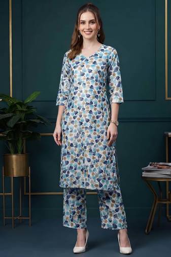 Multicolor printed co-ord set for women