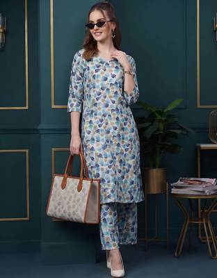 Multicolor printed co-ord set for women 2